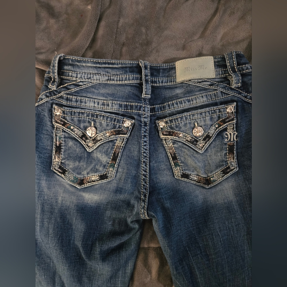 Miss me skinny distressed jeans